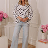 Spotted In The City Ruffle Top Image - 1