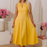 Sunlit Ease Poplin Midi Dress Image - 1