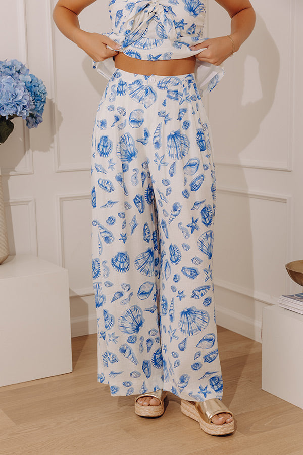 Seashell Bliss High Waist Wide Leg Pants Image - 2