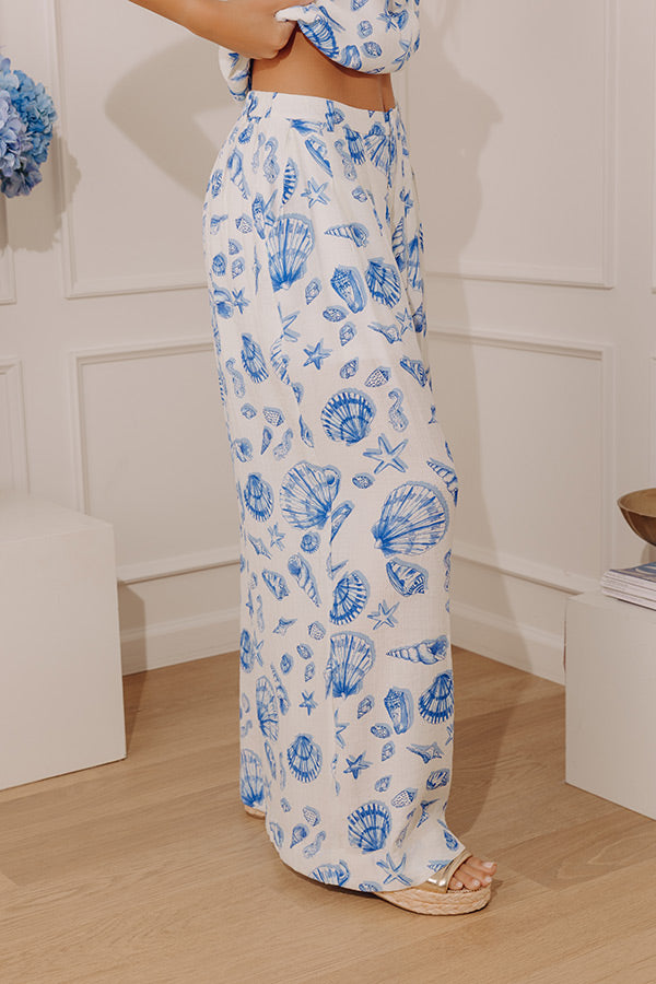 Seashell Bliss High Waist Wide Leg Pants Image - 3