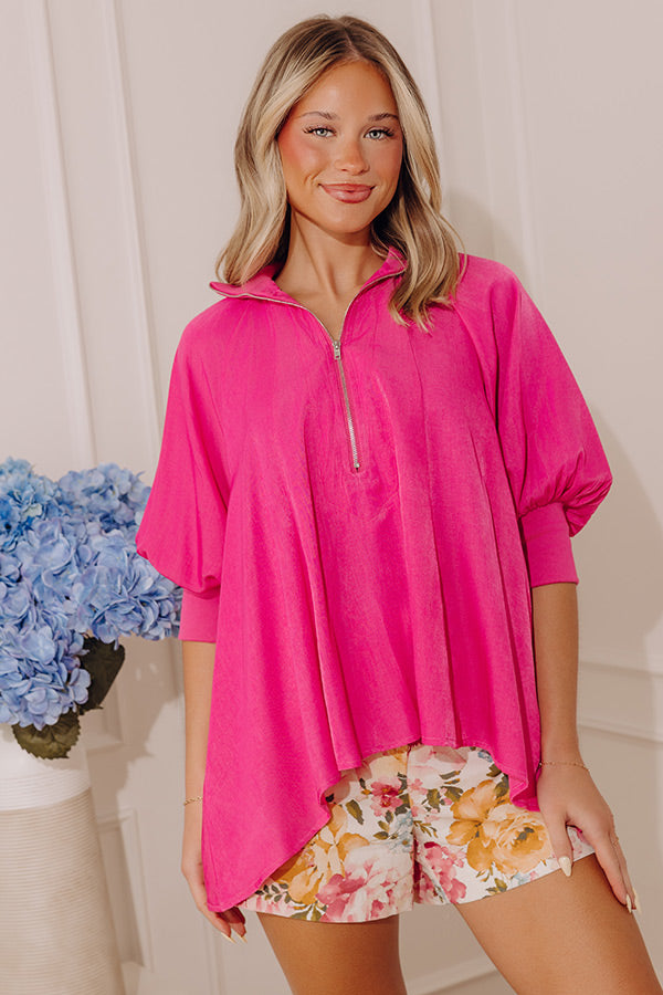 Upscale Chic Quarter Zip Top Image - 3