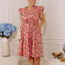 Peacock Garden Floral Midi Dress Curves Image - 1