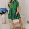 Santorini Garden Floral Mini Dress Image - 1