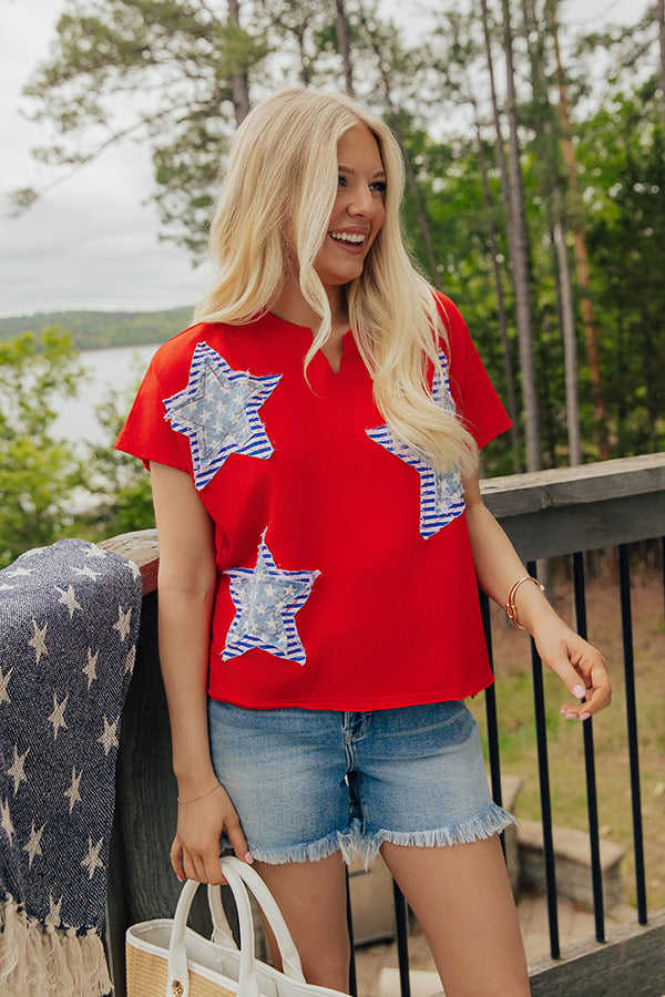 Seeing Stars Patchwork Top Image - 1