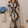 Vacay Bungalow Caftan Maxi Dress in Black Image - 1