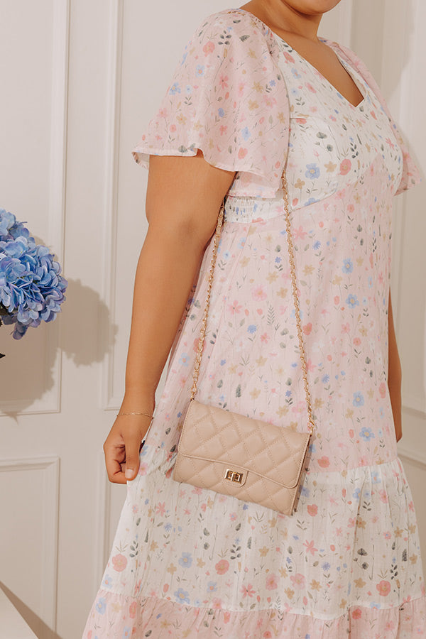 Garden Muse Floral Color Block Midi Dress Curves Image - 3