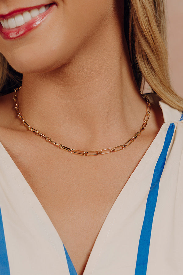 Casual Cues Paperclip Necklace Image - 2