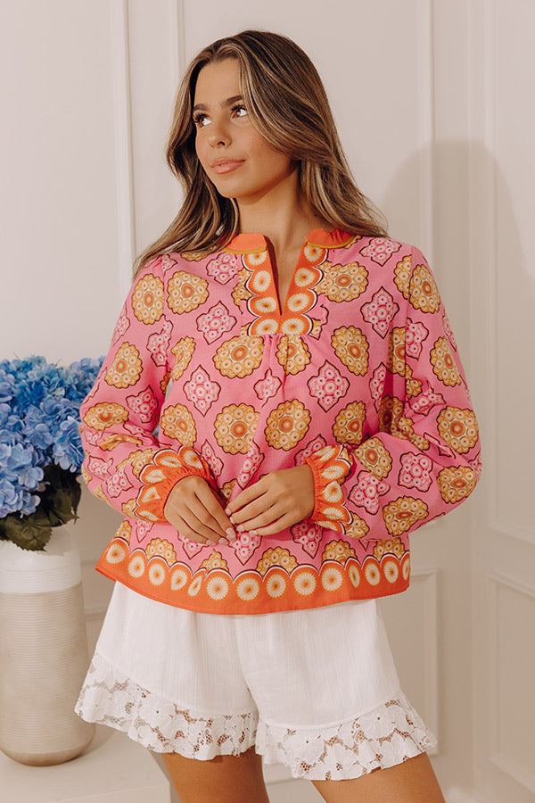 Mosaic Muse Shift Top Image - 4