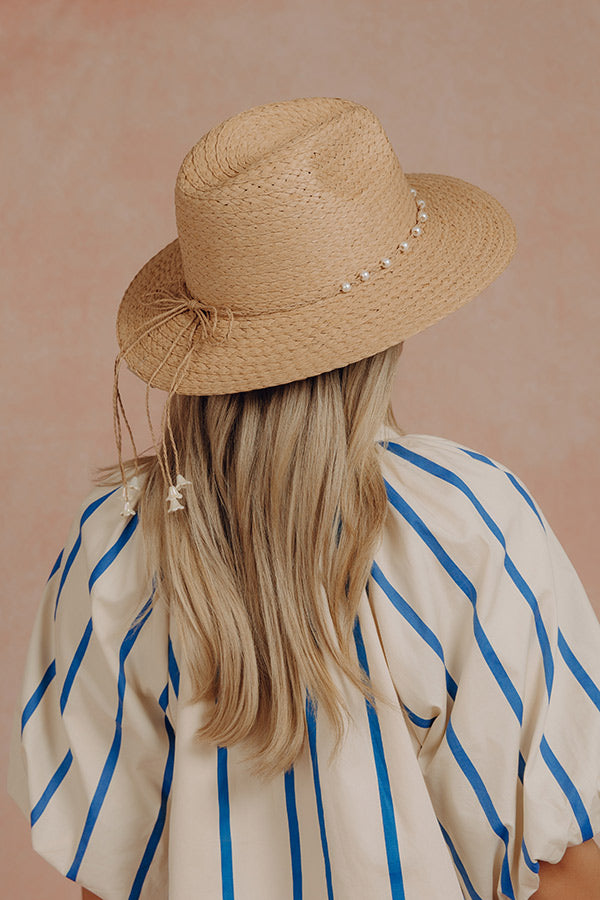 Coastal Views Woven Fedora in Tan Image - 2