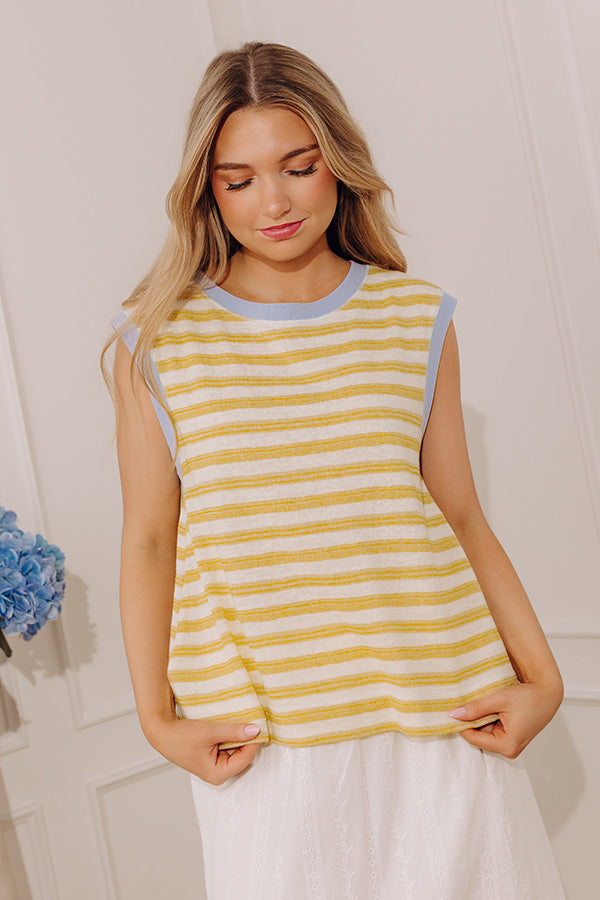 Coastal Line Knit Top Image - 2