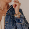 Lovely Layers Stretch Bracelet Set in Ivory Image - 1