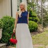 Lakehouse Muse Mixed Media Midi Dress Image - 1