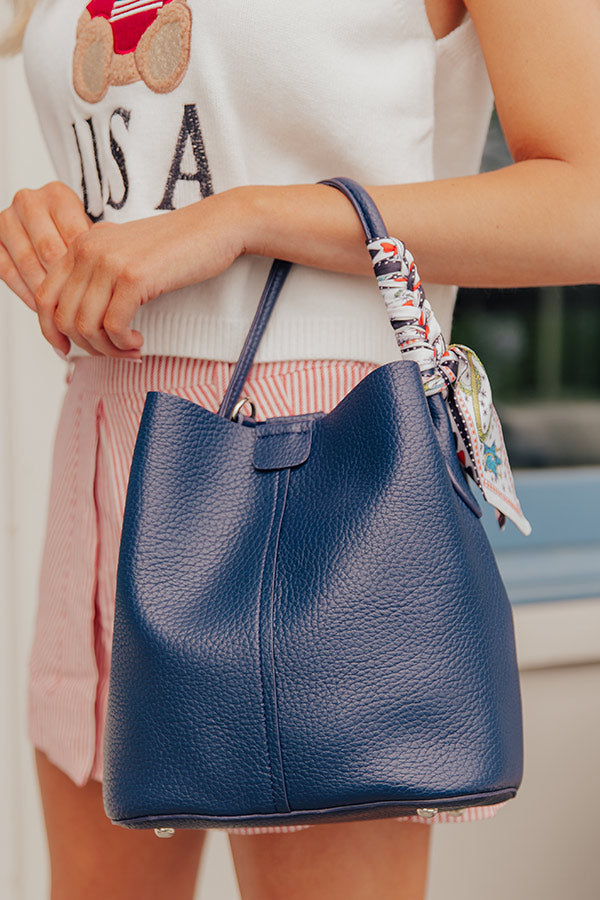 Yacht Club Chic Faux Leather Tote Image - 3