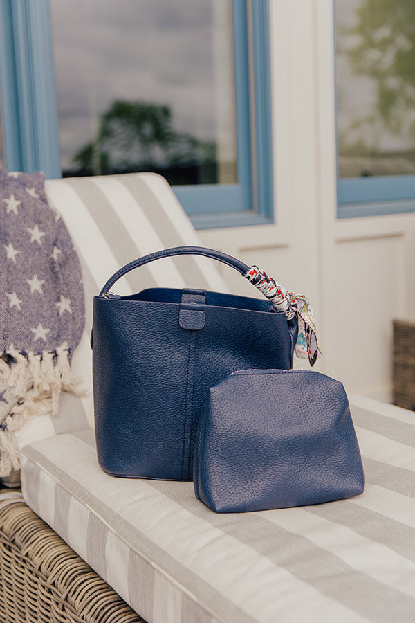 Yacht Club Chic Faux Leather Tote Image - 2