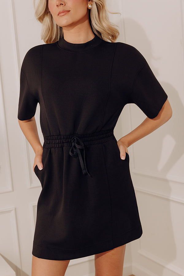Casual Look Scuba Mini Dress Image - 2