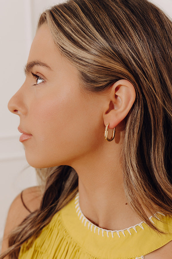 Classic Moment Huggie Hoop Earring