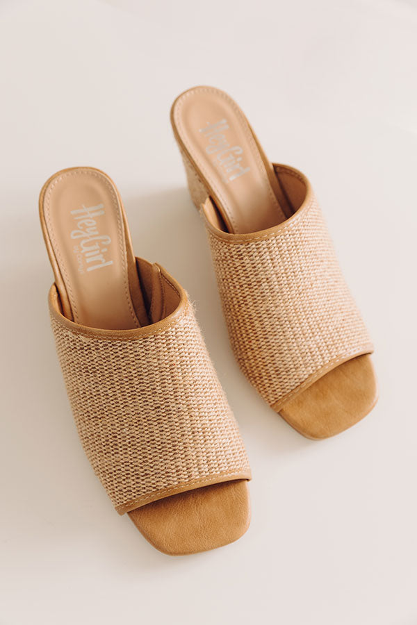 Kiss Me Jute Woven Wedge Image - 2