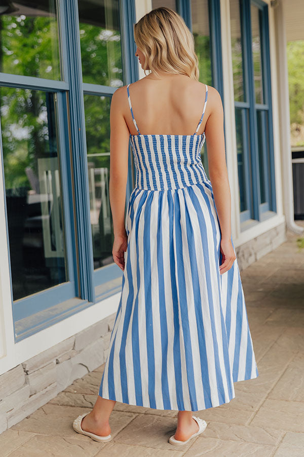 Club Chic Stripe Midi Dress Image - 5
