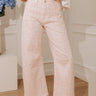 Blush Instinct High Waist Leopard Barrel Leg Jean Image - 1