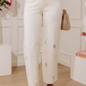 The Daisy High Waist Embroidered Wide Leg Jean Image - 1
