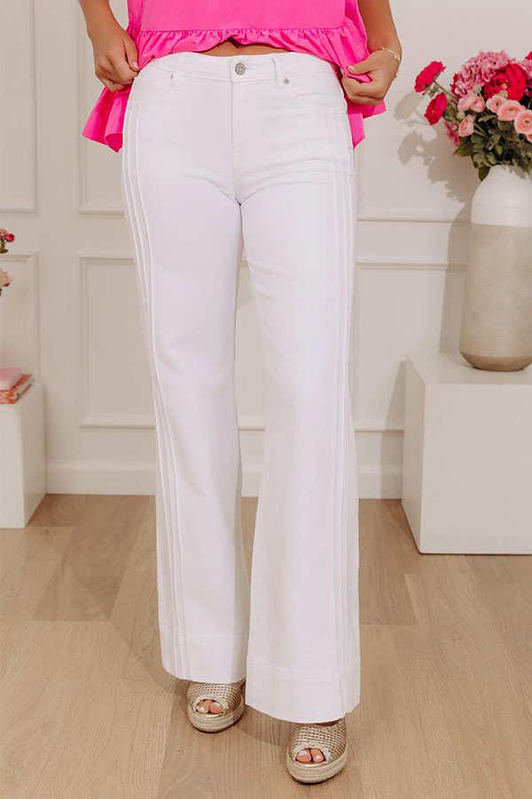 Hidden Jeans Ainsley Midrise Pintuck Flare Jeans