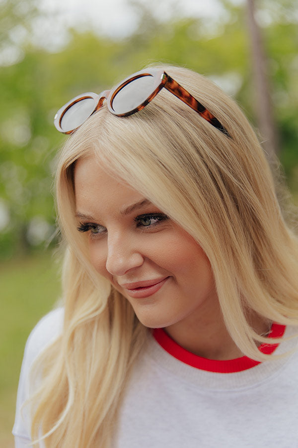 Sunny Views Oval Sunnies in Dark Tortoiseshell Image - 2