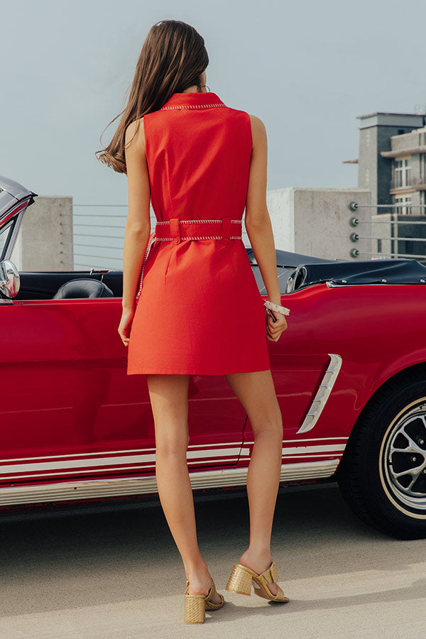Main Attraction Embroidered Mini Dress Image - 4