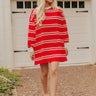 Dockside Cutie Knit Stripe Mini Dress Image - 1