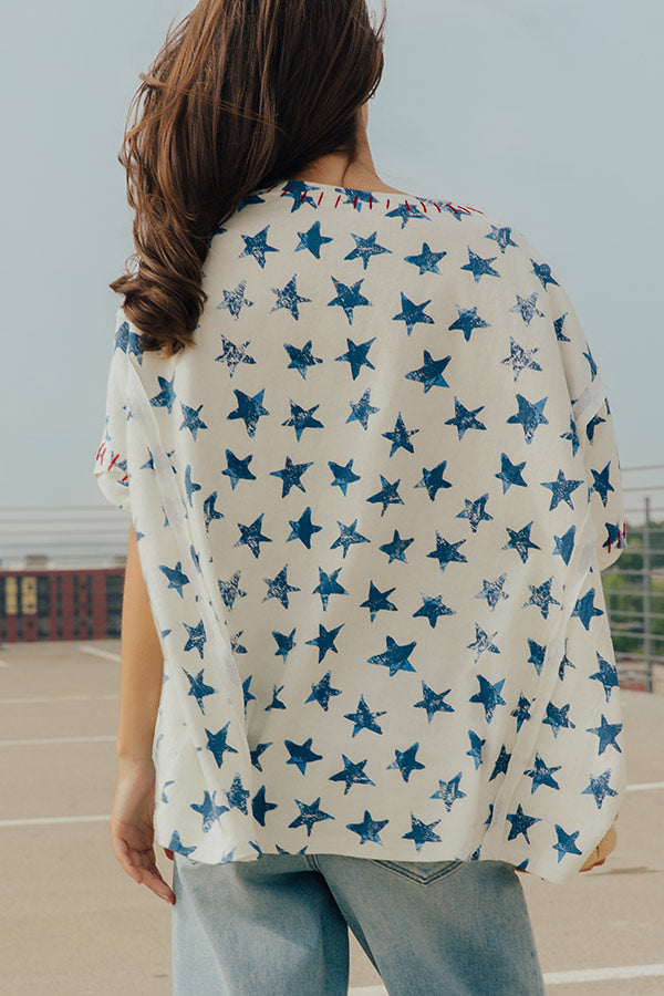 Starry Eyed Oversized Tee Image - 3
