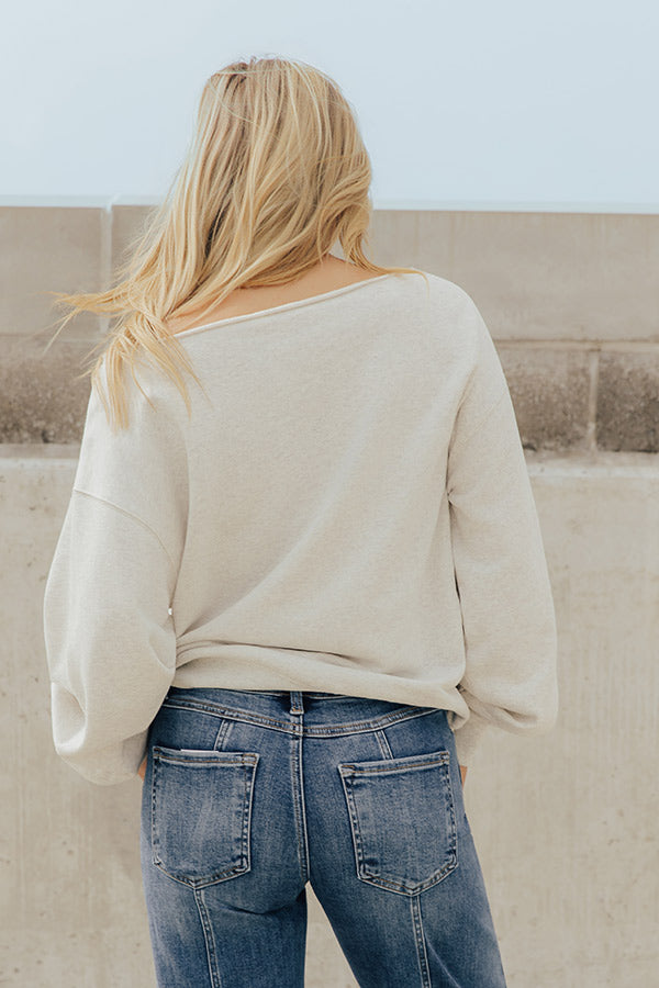 All-American Fun Embroidered Sweatshirt Image - 5