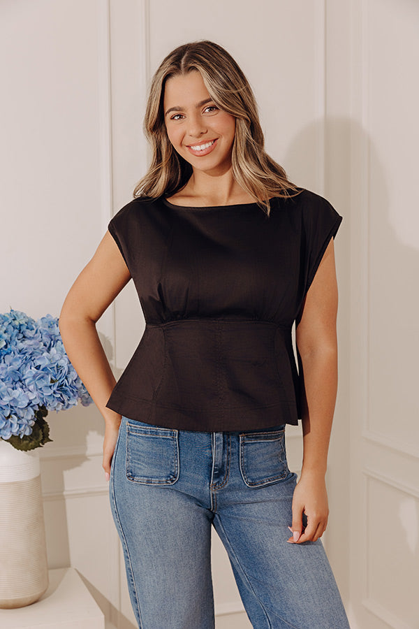 Soho Evening Peplum Top