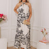 Gallery Noir Floral Maxi Dress Image - 1