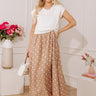 Madison Brunch Two Piece Midi Dress in Mocha Image - 1