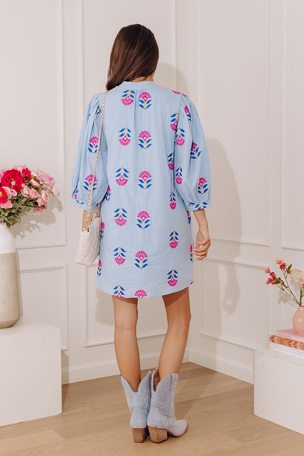 Fifth Avenue Daydream Embroidered Mini Dress Image - 3