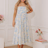 Venetian Garden Ruched Floral Midi Dress Image - 1