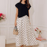 Madison Brunch Two Piece Midi Dress in Cream Image - 1