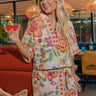 Santorini Brunch Floral Top Image - 1