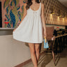 Amalfi Afternoon Linen-Blend Mini Dress Image - 1