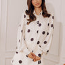 Darling Dots Button Up Top in Cream Image - 1