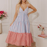 Summer Harbor Stripe Midi Dress Image - 1