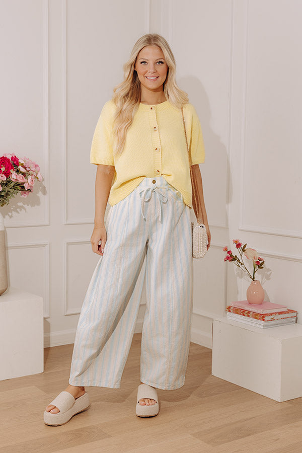 The Blake Midrise Stripe Barrel Leg Jean