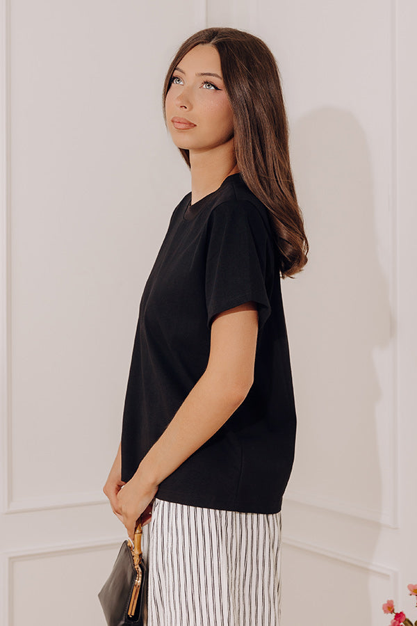 Effortless Muse Tee in Black Image - 4