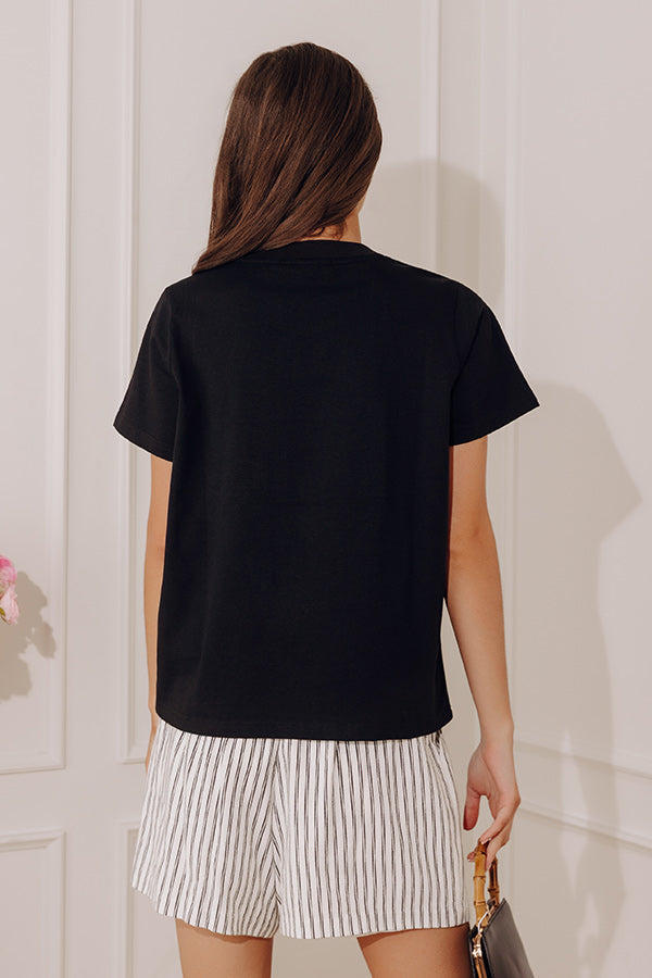 Effortless Muse Tee in Black Image - 3