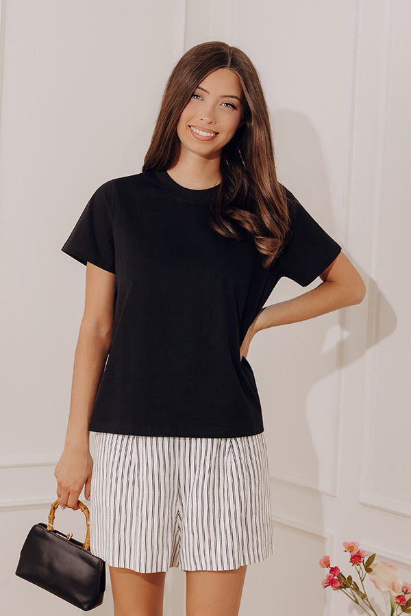 Effortless Muse Tee in Black