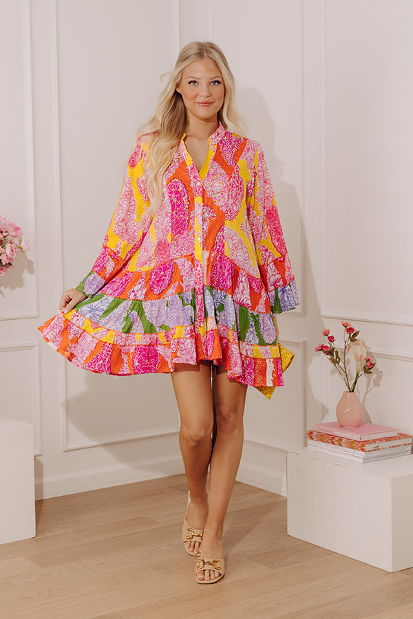 Bohemia Belle Floral Embellished Mini Dress Image - 1