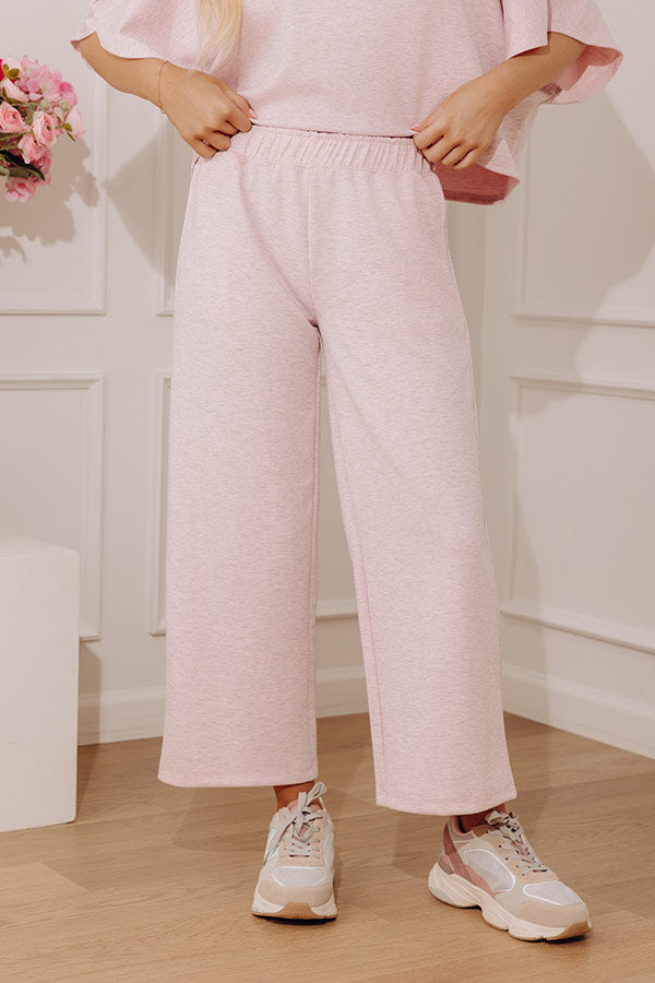 Weekend Chill Midrise Heathered Scuba Pants Image - 2