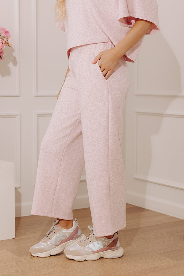 Weekend Chill Midrise Heathered Scuba Pants Image - 4