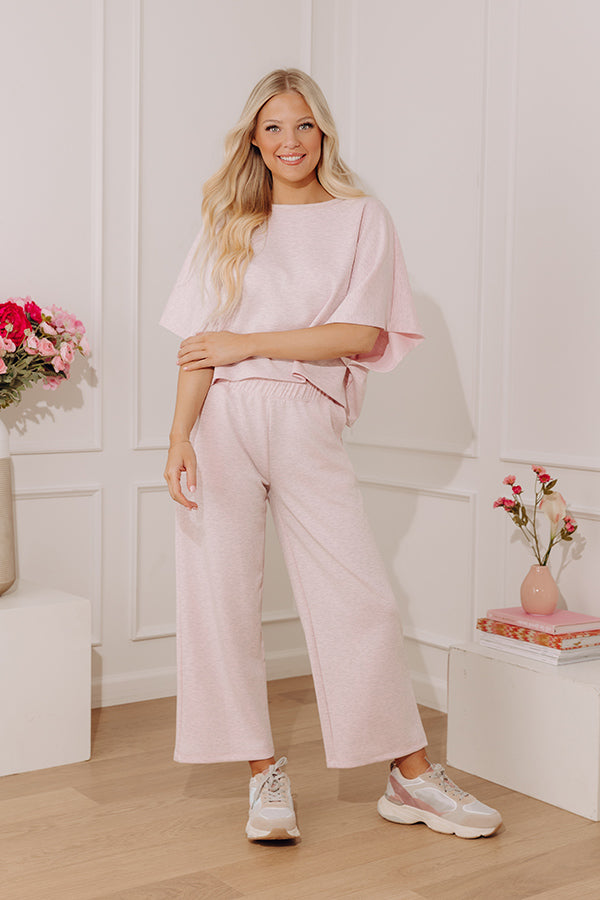 Weekend Chill Midrise Heathered Scuba Pants Image - 1
