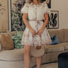 Petal Kiss Floral Button Down Mini Dress Image - 1