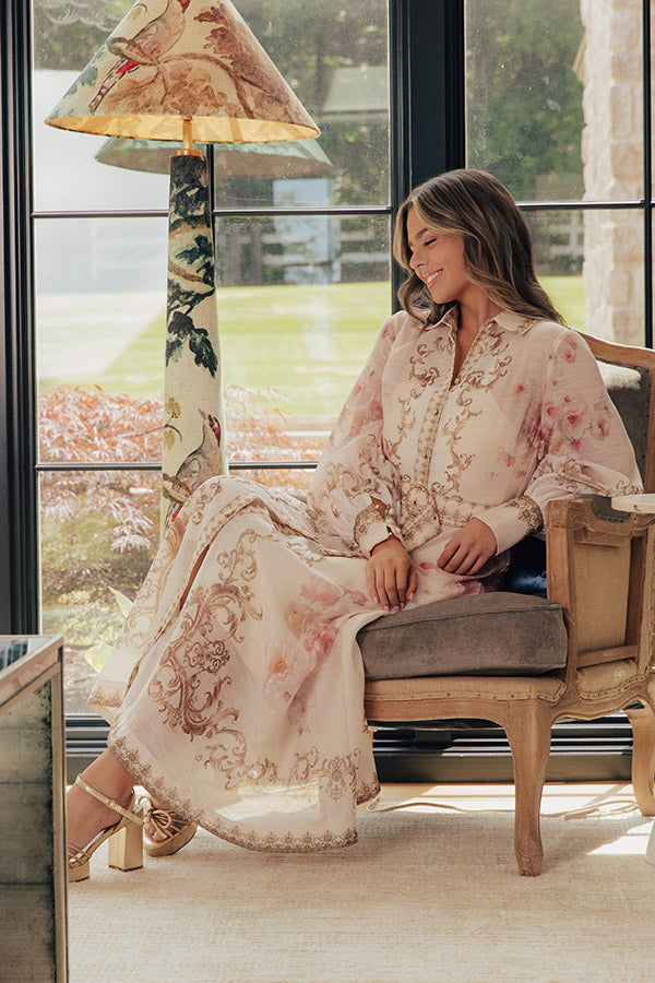 Versailles Bound Floral Midi Dress Image - 1